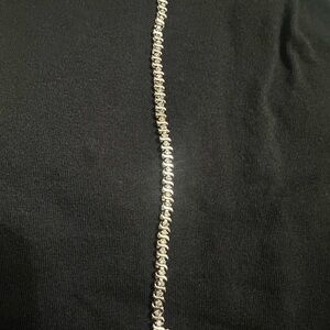 1.76 Ct Natural Diamond 10k White Gold Bracelet 9.4 Grams